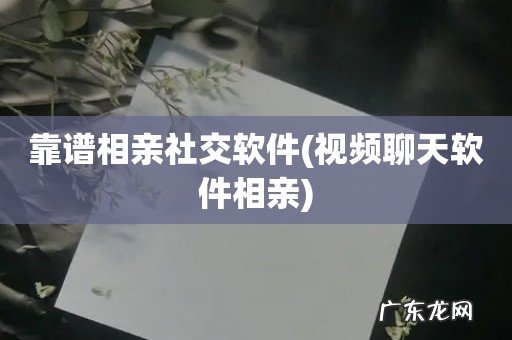 视频闲聊软件相亲 靠谱bd半岛体育相亲社交软件(图1)